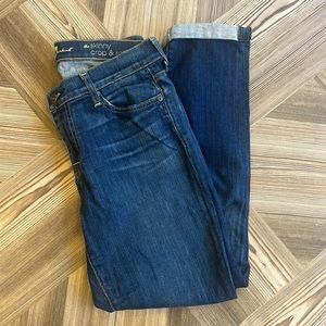SEVEN’S SKINNY CROP N ROLL JEANS